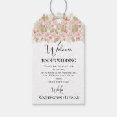 Bohemisch-Chic-Blumenzettel Geschenkanhänger (Vorderseite)