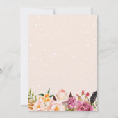 Bohemisch Chic Boho Floral Wreath Engagement Party Einladung (Rückseite)