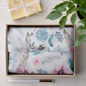 Bohemisch Chic Floral Boho Girl Seidenpapier (Geschenk)