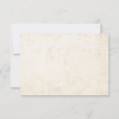 Bohemisch Chic Floral Terracotta Hochzeit RSVP Karte (Rückseite)