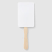 Bohemisch Chic Floral Wedding Hand Fan Fächer (Rückseite)