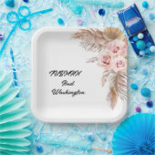 Bohemisch Chic Floral Wedding Paper Teller (Party)