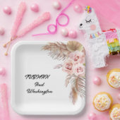Bohemisch Chic Floral Wedding Paper Teller (Party)