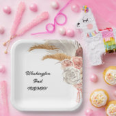 Bohemisch Chic Floral Wedding Paper Teller (Party)