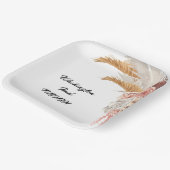 Bohemisch Chic Floral Wedding Paper Teller (Gewinkelt)