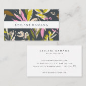 Bohemisch-Chic-Foliage Visitenkarte (Vorne/Hinten)