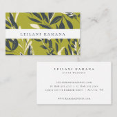 Bohemisch-Chic-Foliage Visitenkarte (Vorne/Hinten)