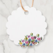 Bohemisch Chic-Hochzeit der Marine Geschenkanhänger (Rückseite)