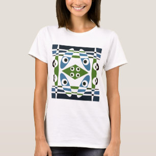 Bohemisch Chintz 1 Blue Green T - Shirt