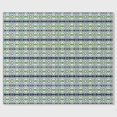 Bohemisch Chintz 1 Blue Green T - Shirt Geschenkpapier (Flach)