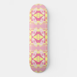 Bohemisch Chintz 24 Bubblegum Pink Yellow Orange Skateboard