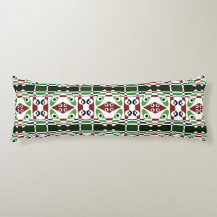 Bohemisch Chintz 37 Green Maroon Brown Seitenschläferkissen