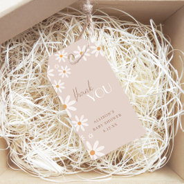 Bohemisch Daisy Baby in Bloom Baby Dusche Vielen D Geschenkanhänger