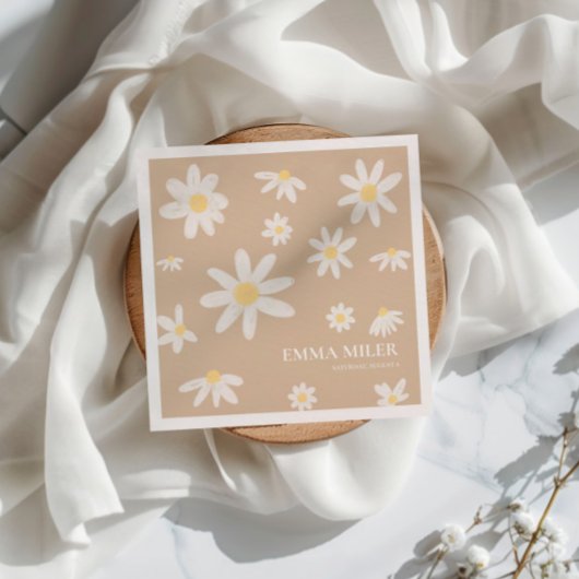 Bohemisch Daisy Blume Napkins Serviette