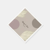 Bohemisch danke Pampas Shapes Natural Serviette (Ecke)