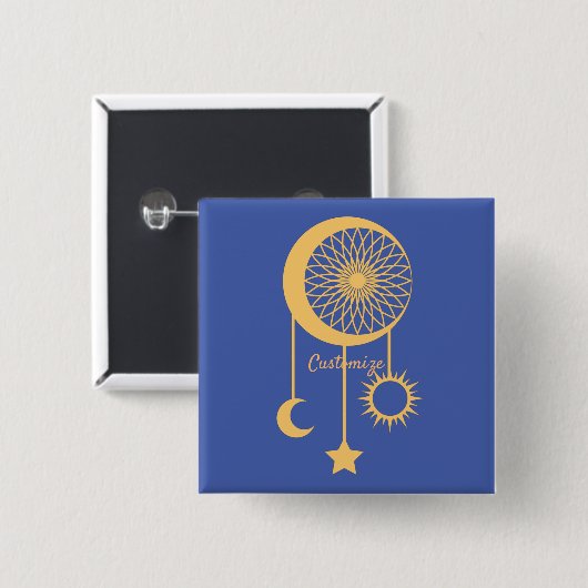 Bohemisch Dream Catcher Thunder_Cove Button (Vorne & Hinten)