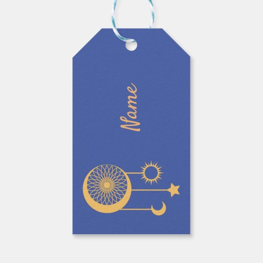 Bohemisch Dream Catcher Thunder_Cove Geschenkanhänger (Rückseite)