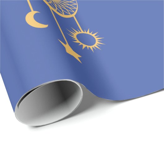 Bohemisch Dream Catcher Thunder_Cove Geschenkpapier (Rolleneckpunkt)