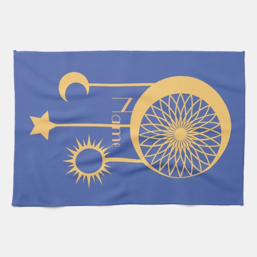 Bohemisch Dream Catcher Thunder_Cove Geschirrtuch (Horizontal)