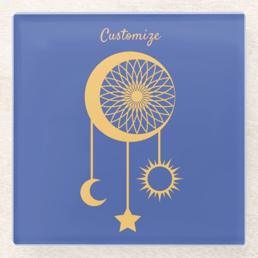 Bohemisch Dream Catcher Thunder_Cove    Glasuntersetzer (Vorderseite)
