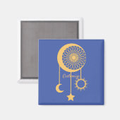 Bohemisch Dream Catcher Thunder_Cove Magnet (Vorderseite/Rückseite)
