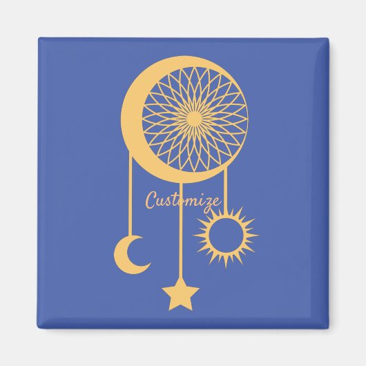 Bohemisch Dream Catcher Thunder_Cove Magnet (Vorne)