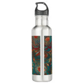 Bohemisch Dreamcatcher Boho Chic Pattername Edelstahlflasche (Rückseite)