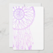 Bohemisch Dreamcatcher Lavender Save the Date (Rückseite)