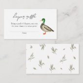 Bohemisch Duck Raffle Babydusche Beilage Begleitkarte (Vorne/Hinten)