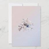 Bohemisch Dusty Blue Hochzeit Einladung (Rückseite)