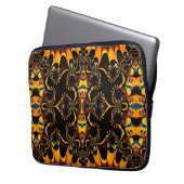 Bohemisch Earth Tones Tribal Batik Laptopschutzhülle (Vorderseite Links)