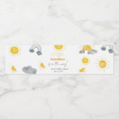 Bohemisch ein wenig Sonnenschein ist die Art, wie Wasserflaschenetikett (Einzelnes Label)