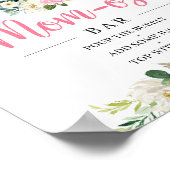 Bohemisch Elephant Blush Mama osa Bar Zeichen Poster (Ecke)