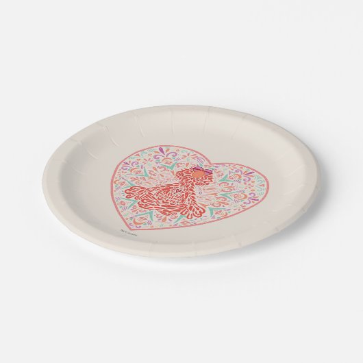 Bohemisch Elmo Pappteller (Schrägansicht)