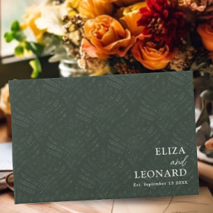 Bohemisch Evergreen Fern Moderne Minimalistische H Gästebuch