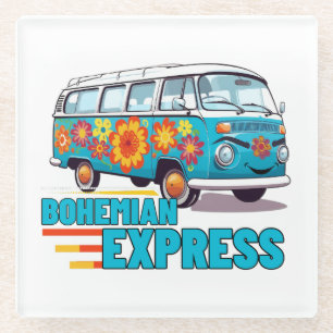 Bohemisch Express.w-min Glasuntersetzer