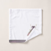 Bohemisch Fairy Ball Gown | Mute Ombre Wine Sheen Badhandtuch Set (Waschlappen)