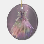 Bohemisch Fairy Ball Gown | Mute Ombre Wine Sheen Keramik Ornament (Links)