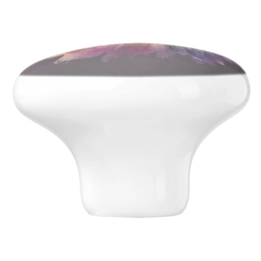 Bohemisch Fairy Ball Gown | Mute Ombre Wine Sheen Keramikknauf (Seitenansicht)