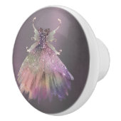 Bohemisch Fairy Ball Gown | Mute Ombre Wine Sheen Keramikknauf (Rechts)