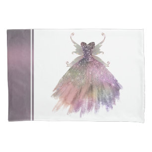 Bohemisch Fairy Ball Gown Mute Ombre Wine Sheen Kissenbezug