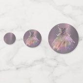 Bohemisch Fairy Ball Gown | Mute Ombre Wine Sheen Konfetti (Vorderseiten)