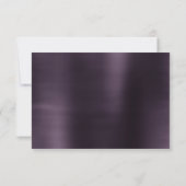 Bohemisch Fairy Ball Gown | Mute Ombre Wine Sheen RSVP Karte (Rückseite)