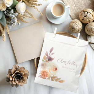 Bohemisch Fall Floral Brautparty Geschenktütchen