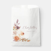 Bohemisch Fall Floral Brautparty Geschenktütchen (Vorderseite)