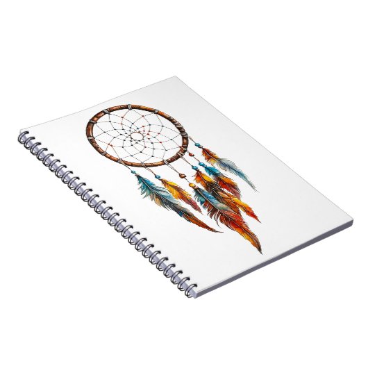 Bohemisch Feather Dreamcatcher-Notebook Notizblock (Rechte Seite)