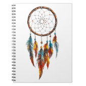 Bohemisch Feather Dreamcatcher-Notebook Notizblock (Vorderseite)