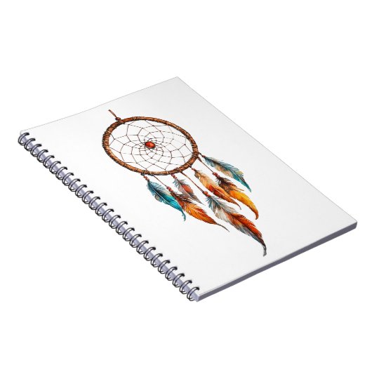 Bohemisch Feather Dreamcatcher-Notebook Notizblock (Rechte Seite)
