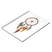 Bohemisch Feather Dreamcatcher-Notebook Notizblock (Linke Seite)