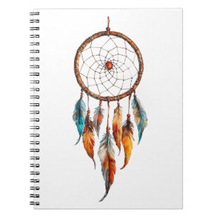 Bohemisch Feather Dreamcatcher-Notebook Notizblock